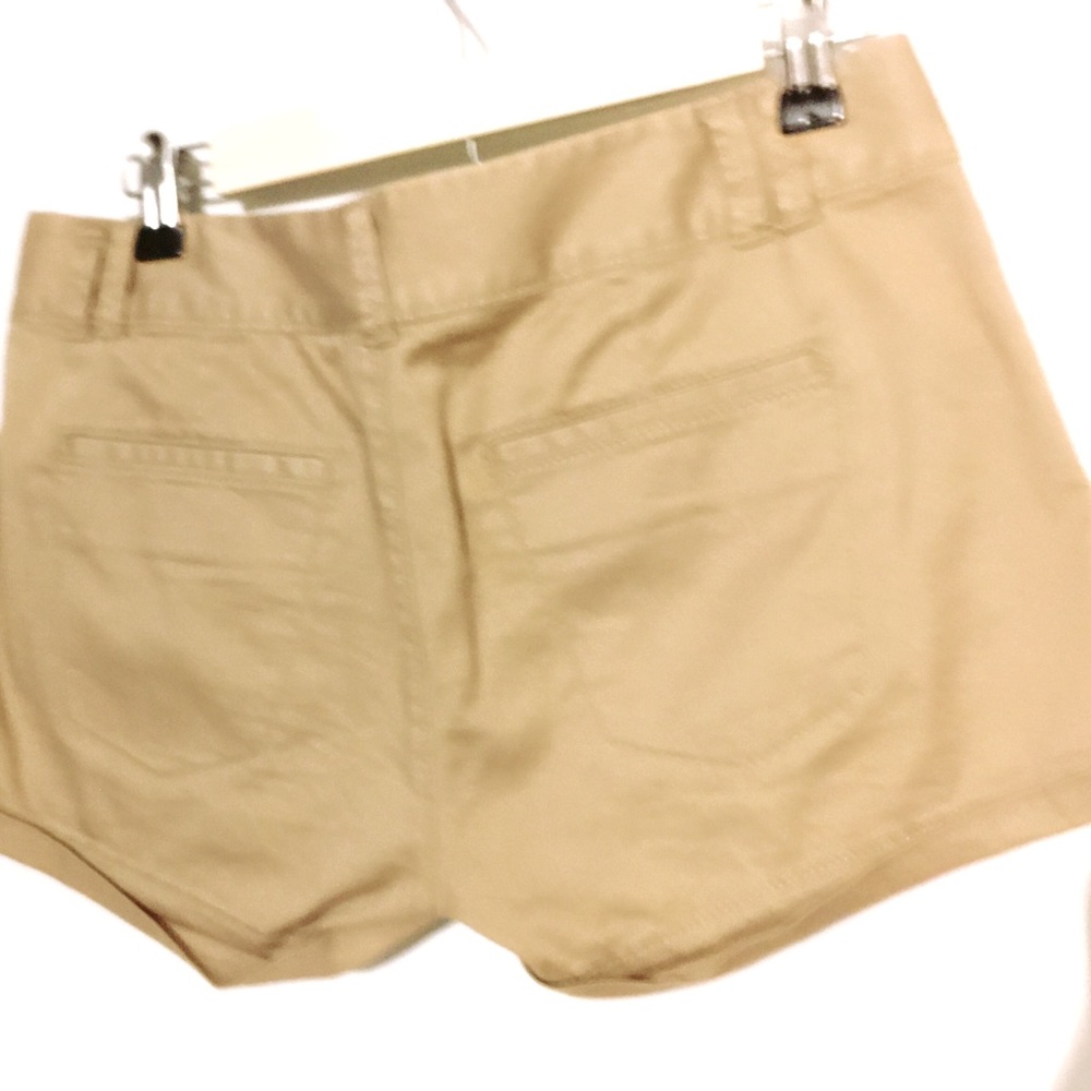 Express Khaki Cuffed Short Shorts - Picture 2 of 3